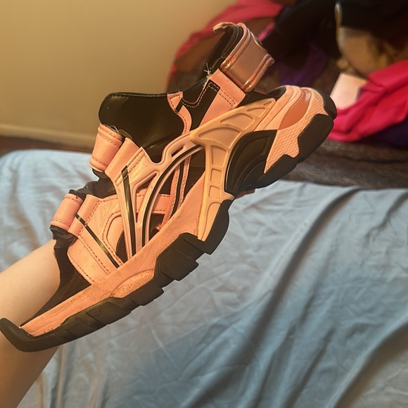 Balenciaga Wmns Track Sandal Pink & Black - Picture 9 of 10